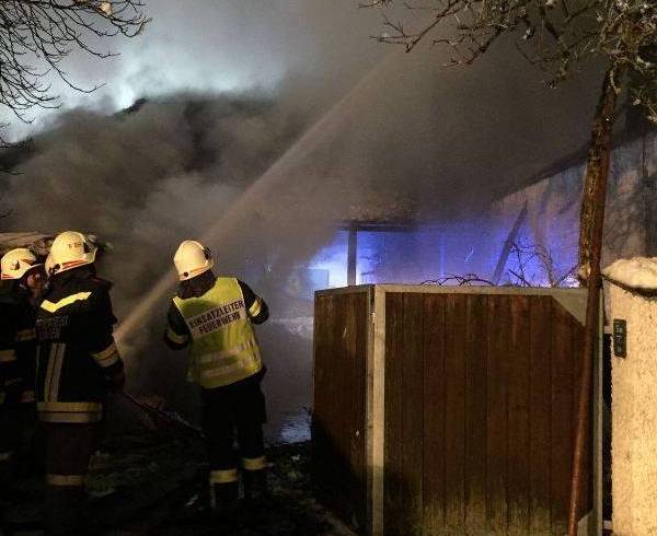 Brand Landwirtschaftliches Objekt Klaffer