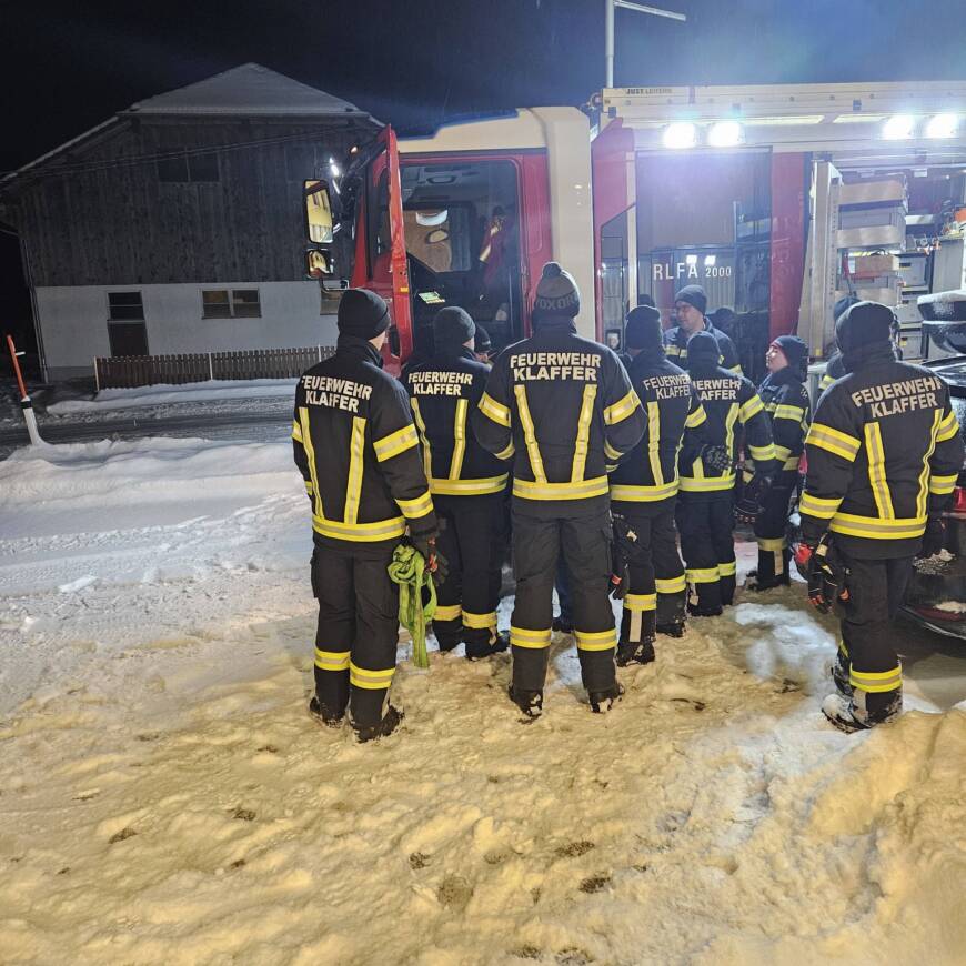 Fachdienstübung Jänner